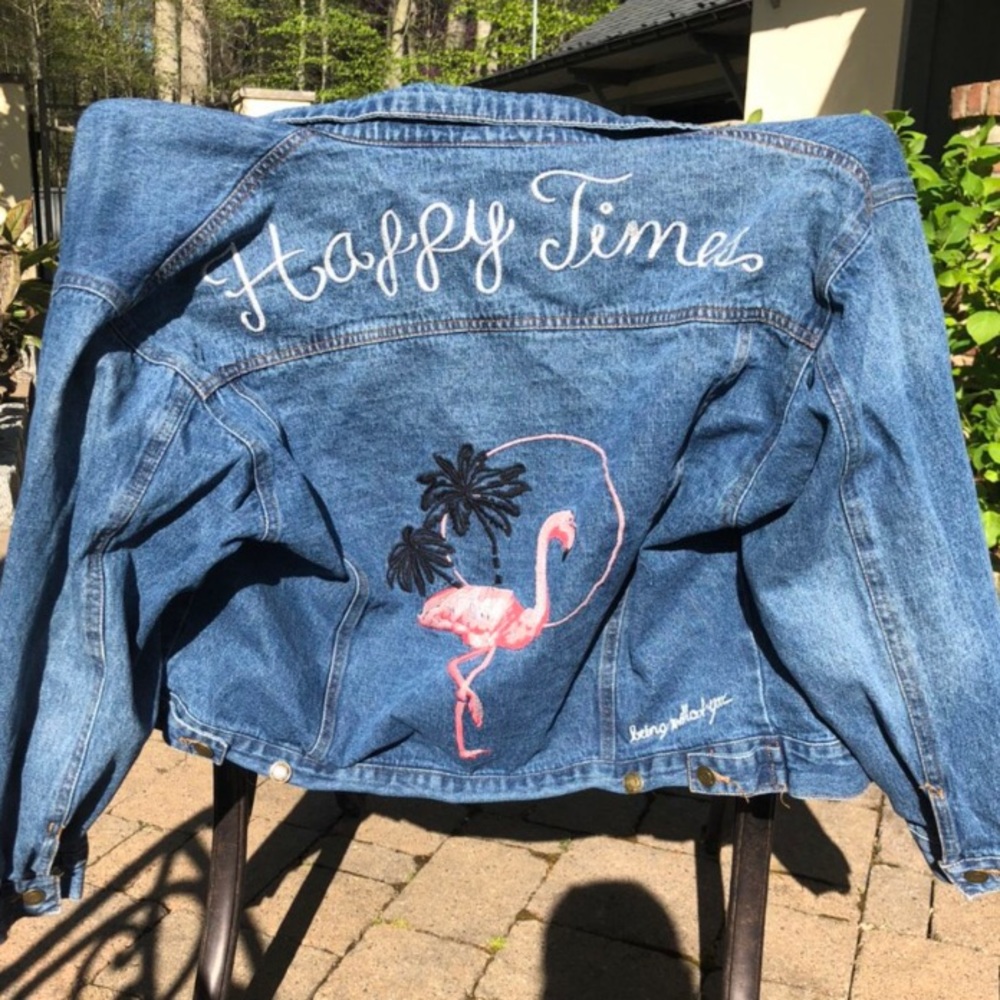 embroidered jean jacket